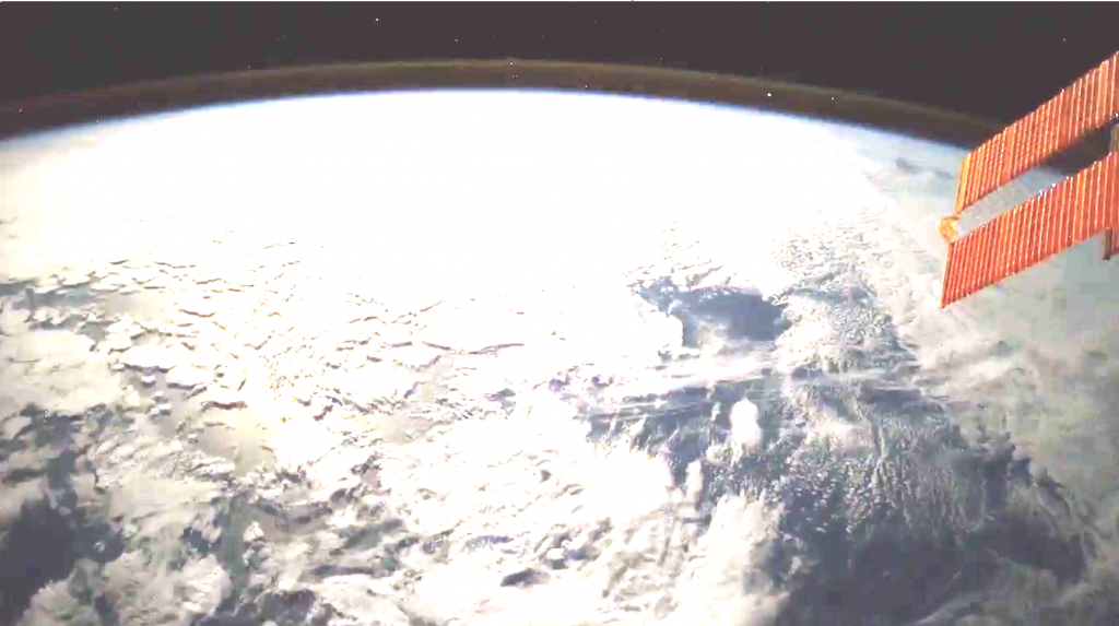 Screen Shot from video of meteoroid 2017-11-09 at 6.19.38 PM credit: ESA/NASA