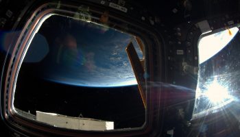 One of sixteen sunsets seen from Cupola module. Credits: ESA/NASA