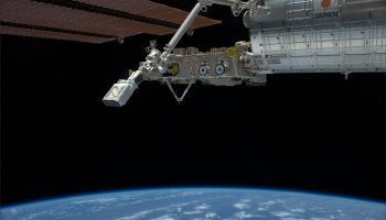 Deploying cubesats. Credits: ESA/NASA