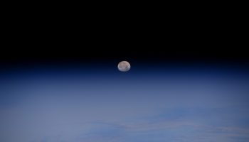 Moonset over Alaska. Credit: ESA/NASA