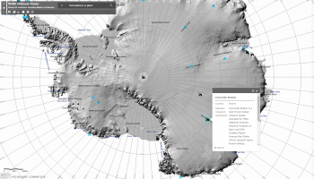 Elevation map of Antarctica. Credits: ESRI