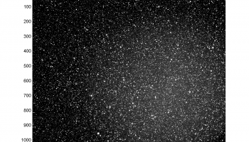 One of the first star tracker images acquired as part of an experimental campaign to determine if the star trackers can spot asteroids. Credit: ESA CC BY-SA IGO 3.0