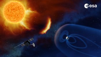 Concept for ESA's future space weather monitoring mission at the Sun. Credit: ESA/A. Baker, CC BY-SA 3.0 IGO