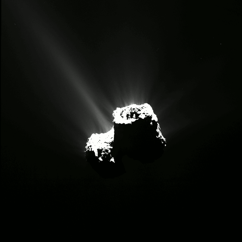 rosetta comet spinning gif ile ilgili görsel sonucu