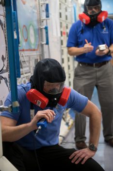 Emergency fire training at NASA's Johnson Space Center, USA. Credist: ESA–S. Corvaja