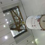 ATV-2 being lifted to the top of Ariane in the BAF