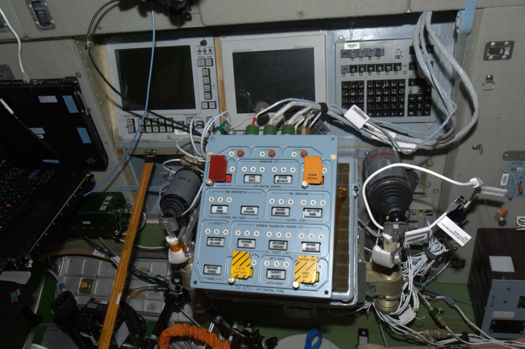 ATV Docking Control Panel in Russian module of the ISS. Credit: ESA/NASA