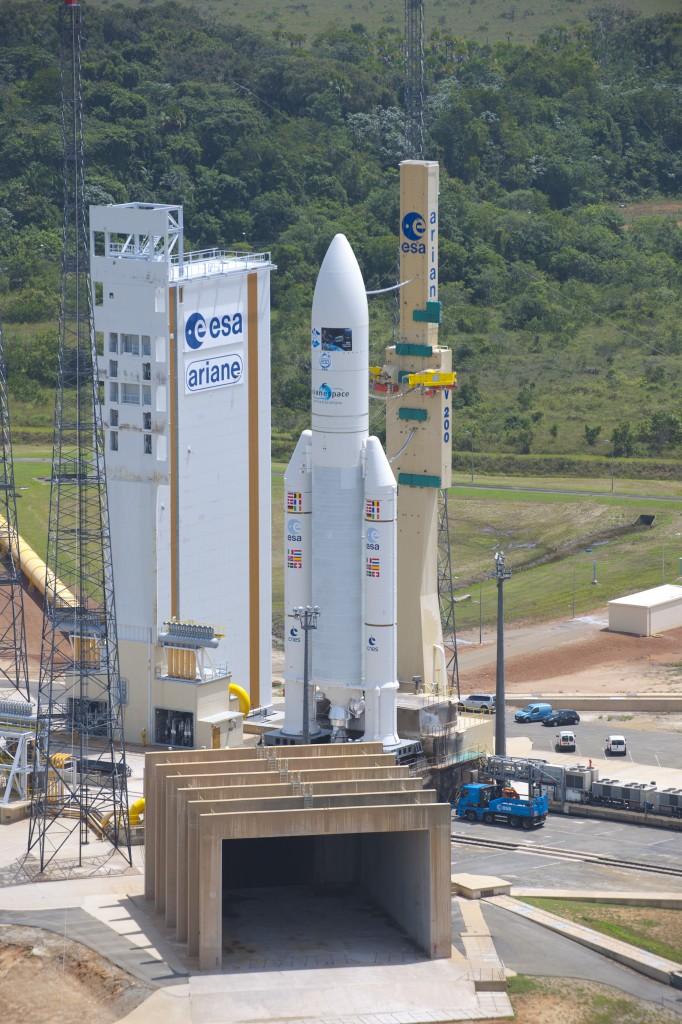 Ariane 5 ES v200 launcher during transfer to ZL-3 