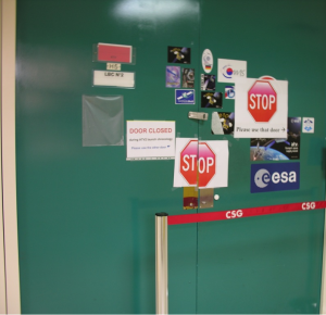 At Kourou: ATV technical staff are behind this door