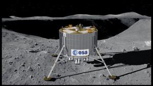 Artist concept: ESA Moon lander Credit: ESA
