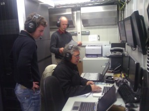 Activity at SMA station preparing to track Ariane VA205, 23 March 2012 Credit: A. Majorosi