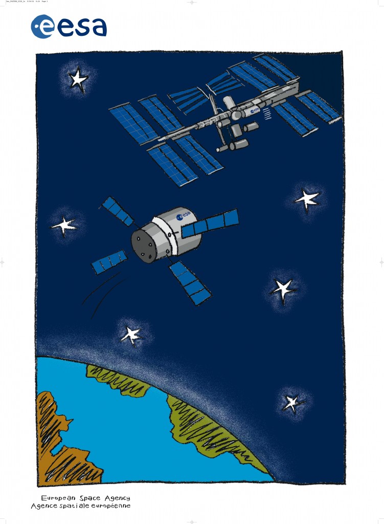 ATV & International Space Station Credit: ESA/V. Bétoulaud