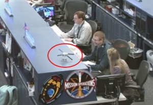 ATV seen 'on console' at NASA MCC-H Credit: NASA TV/@starlingLX
