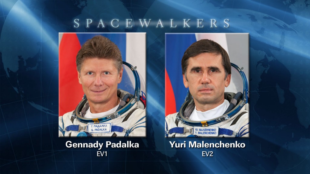 EVA-31 spacewalkers Gennady Padalka & Yuri Malenchenko