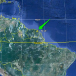 Kourou in Google Earth