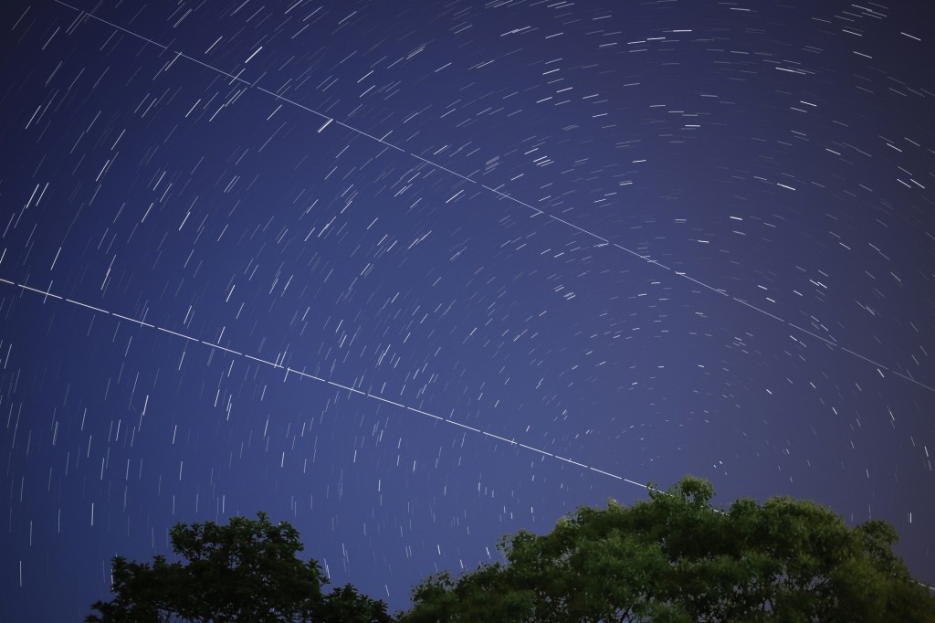 ATV-4 and ISS seen over Fukuoka JP 6 June 2013 Credit: Yumiko Kuribayashi