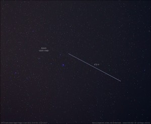 ATV-4 seen in orbit shortly after launch 6 June 2013 Copyright & credit: Marco Langbroek https://sattrackcam.blogspot.com/