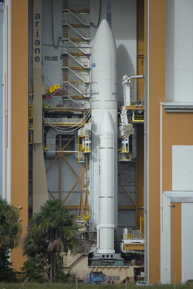 Ariane 5 in the BAF Credit: ESA–S. Corvaja, 2013