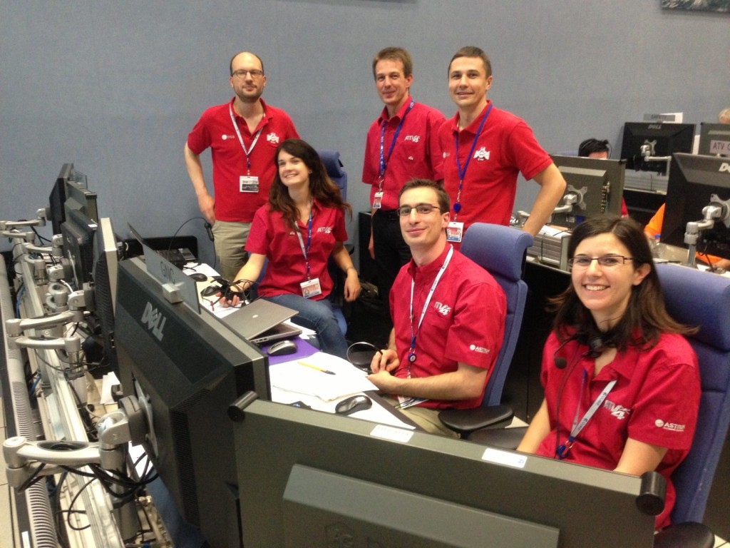Happy faces on the ATV-4 Engineering Support Team Credit: ESA/C. Beskow