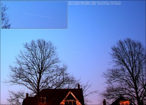 ATV-3 captured by Marco Langbroek just 20 minutes after launch in the deep morning twilight of 23 March 2012.