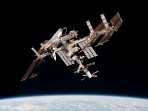 International Space Station in 2011 with ATV-2. Credits: ESA/NASA