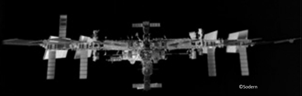 Infrared view of ISS. Credits: Sodern
