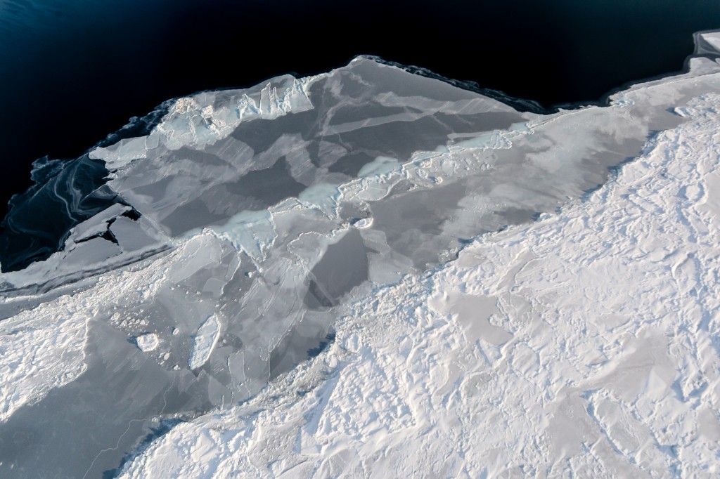 Sea ice from the Polar-5. (Stefan Hendricks, AWI)