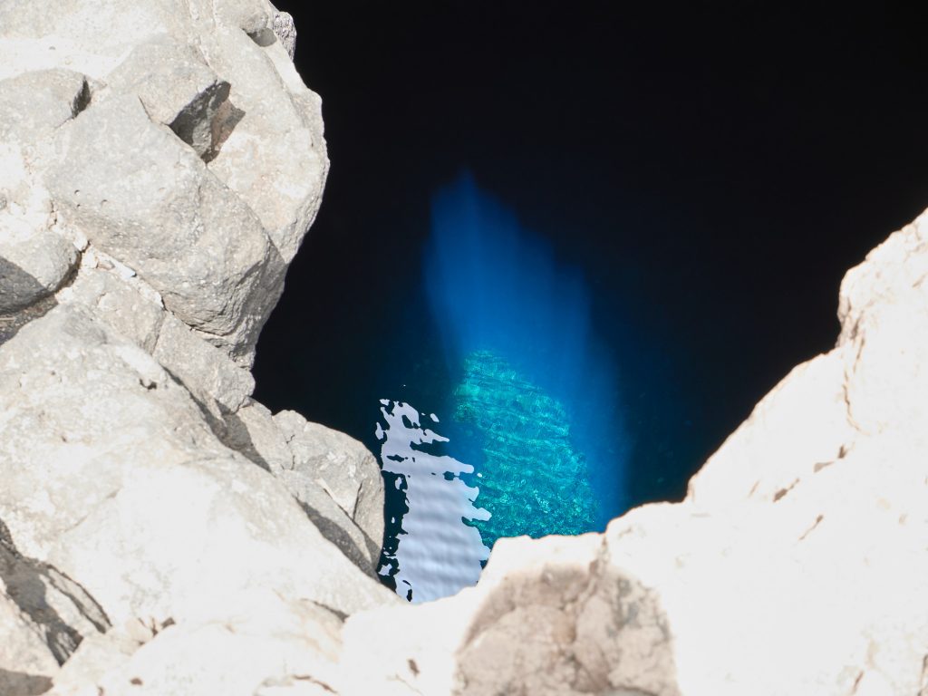 The natural cavern known as the “blue eye”. (Meteorological Institute Munich, LMU-Bernhard Mayer)