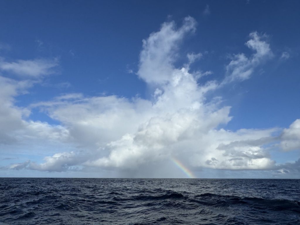A rainbow seen from the Meteor research ship. (Florida State University-Allison Wing)