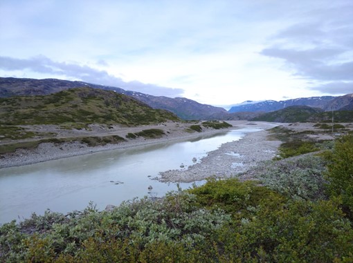 One of Greenland’s many verdant valleys. (DTU Space-Audrey Schillings)