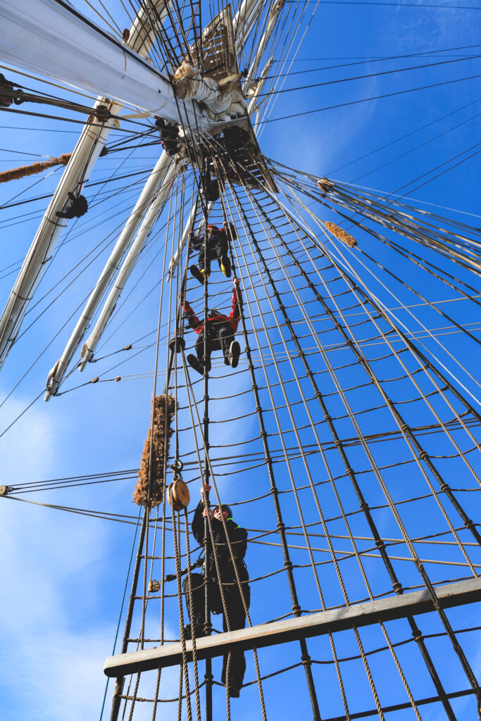 This is first and foremost a ship with sails. (Ocean Media Lab)