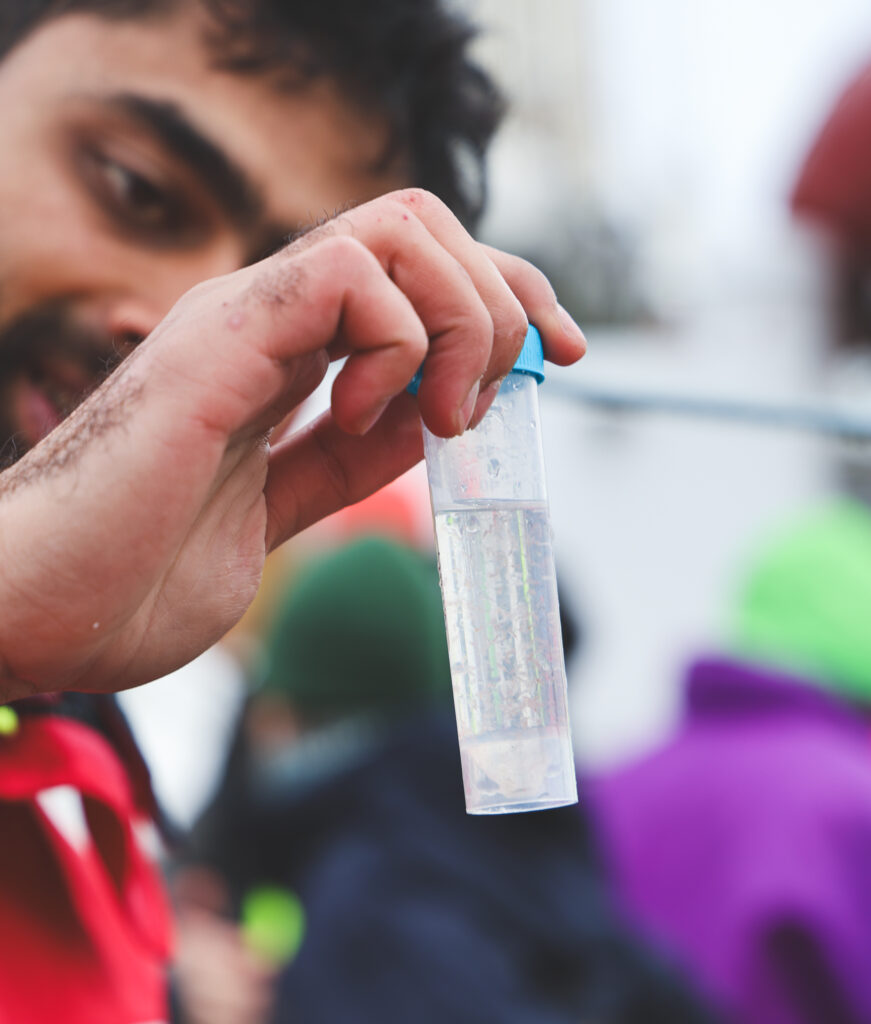 Resulting plankton sample. (Ocean Media Lab)
