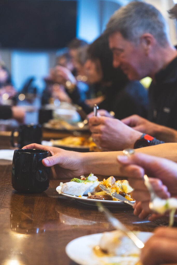 Eating together. (Ocean Media Lab)