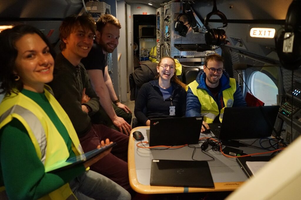 Happy faces of a team delighted with a successful flight and good data. (Image credit: Jonas von Bismarck).