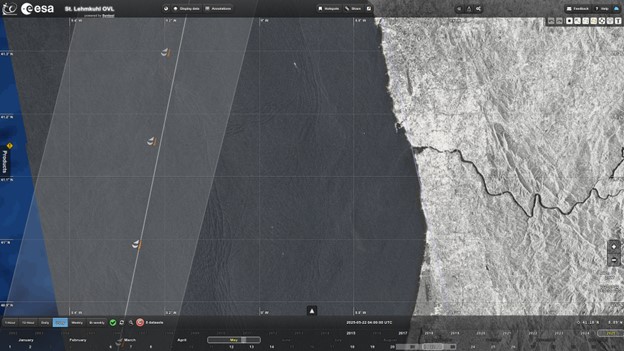 Sea-surface roughness from Copernicus Sentinel-1. (Ocean Virtual Lab)