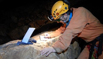 Capturing survey data of caves. Credits: ESA/R. DeLuca