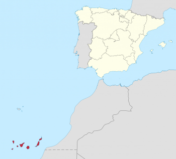 Canary islands in red. Credits: CC BY-SA 3.0