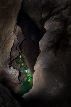 Underground lake. Credits: ESA–V. Crobu