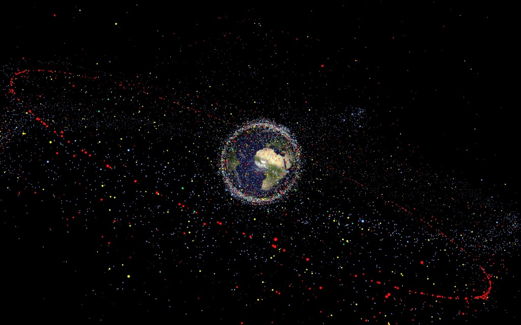 The distribution of space debris. Image: ESA.