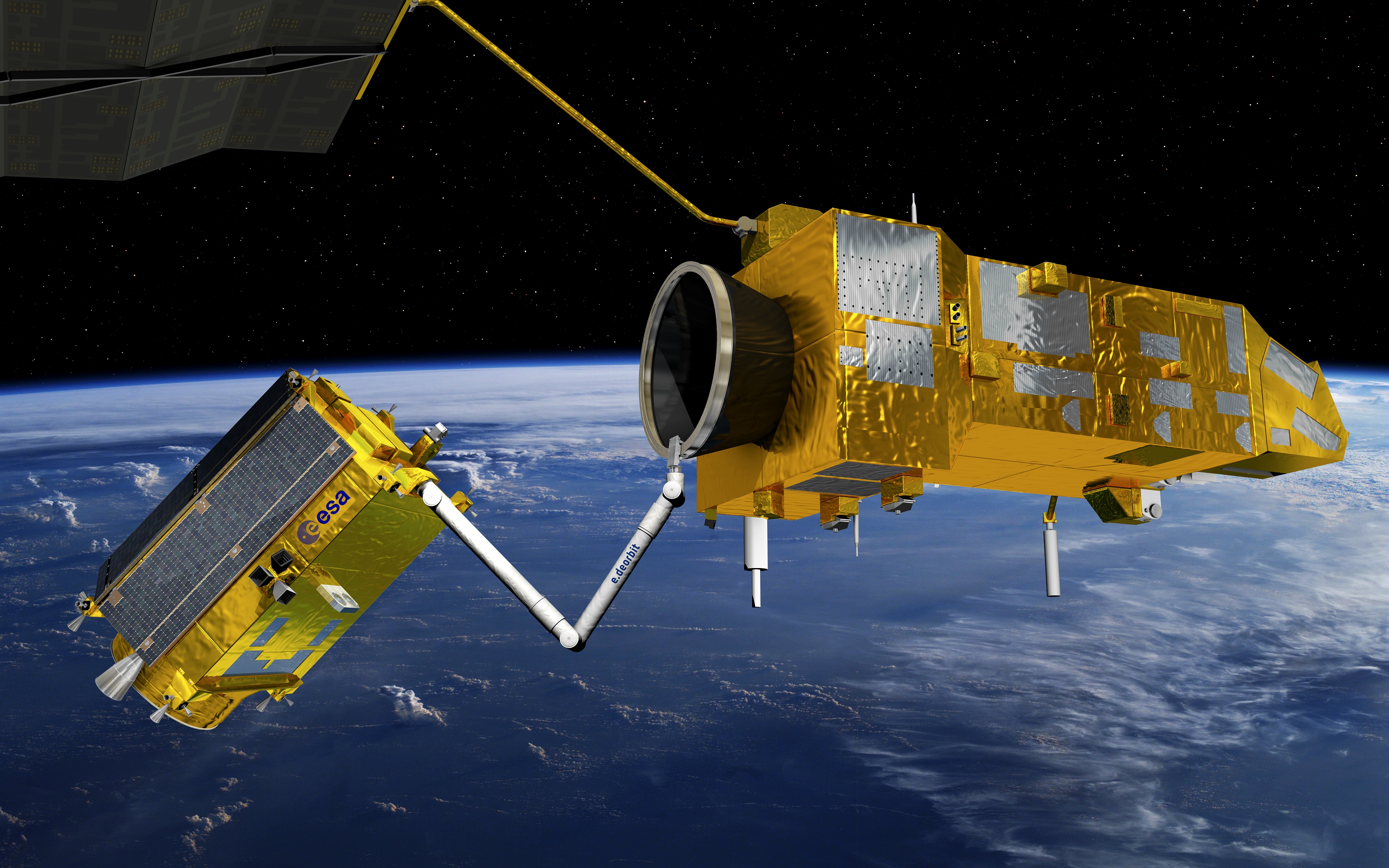 e.Deorbit is an ESA mission to remove a single large ESA-owned debris from orbit