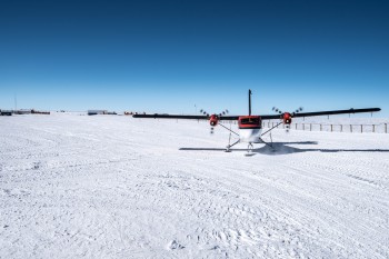 Basler plane at Concordia. Credits: ESA/IPEV/PNRA-B. Healey