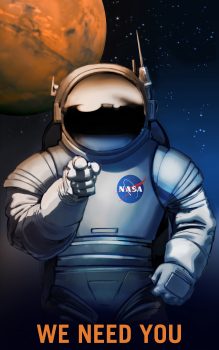 NASA's Mars explorer poster. Credits: NASA