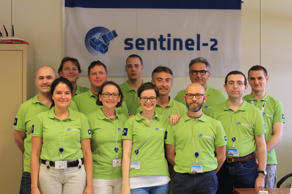 ESA Sentinel-2 team in green. (ESA)
