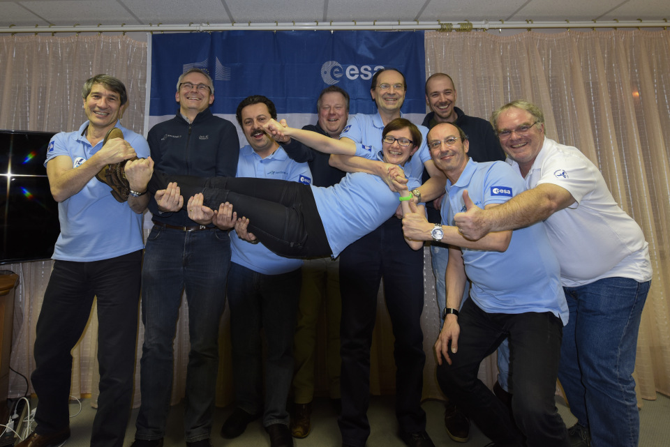 Plesetsk team excited for big day. (ESA)