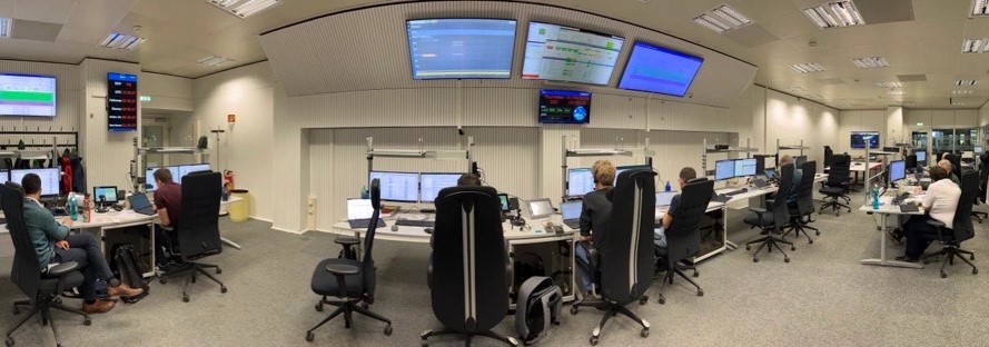 Launch simulations in ESA's Operations Centre in Germany. (ESA)