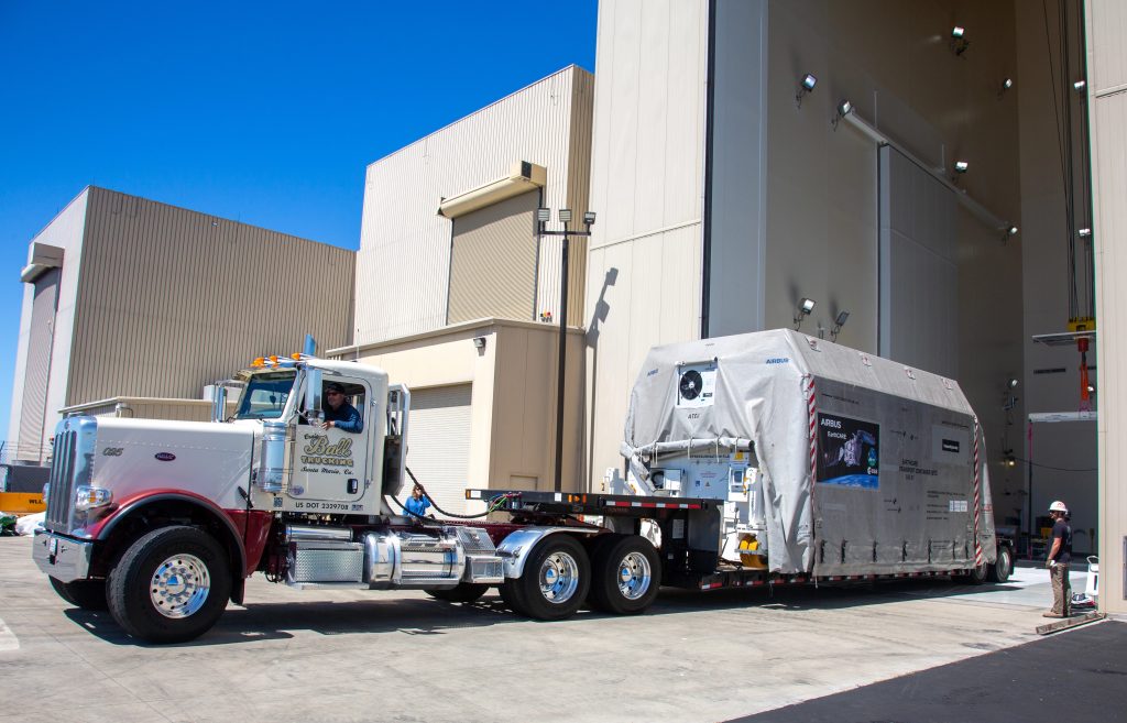 Big truck for EarthCARE. (ESA)