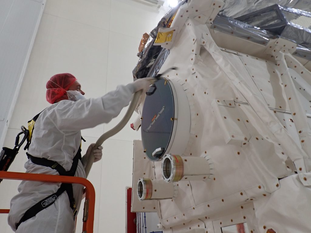 Getting on with cleaning. (ESA)