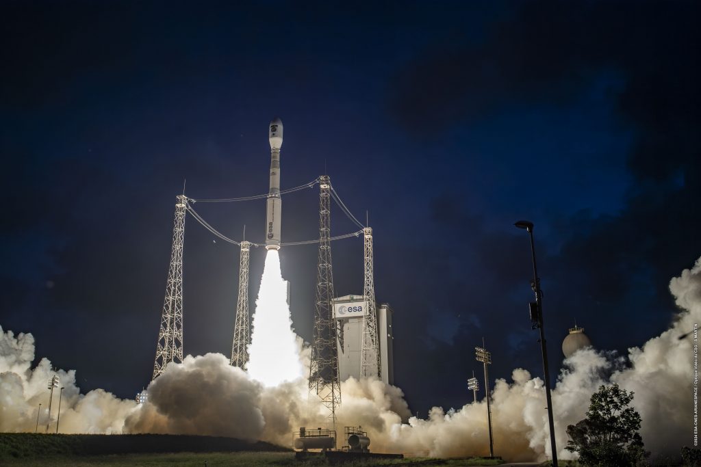 Sentinel-1C launches on Vega-C. (ESA-CNES-ARIANESPACE/Optique vidéo du CSG–S. Martin)