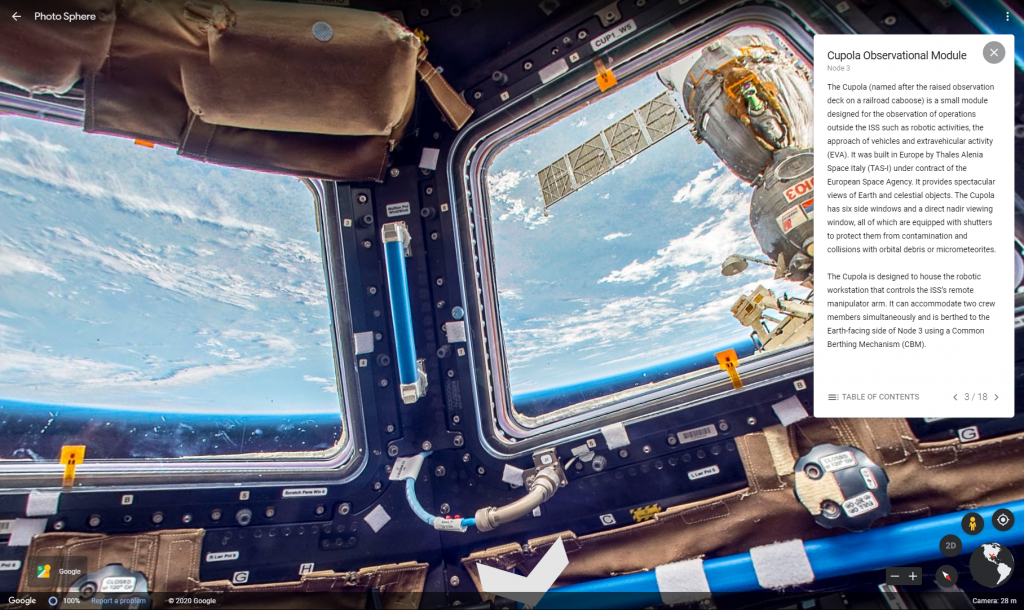 Google street view of the International Space Station