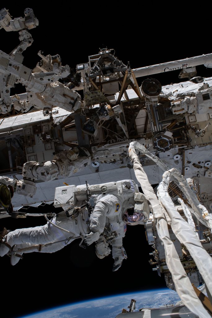 Victor Glover during January spacewalk. Credis: NASA